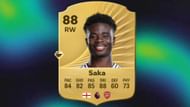 Bukayo Saka is a prominent youngster in EA FC 26 from Arsenal (Image via EA Sports)